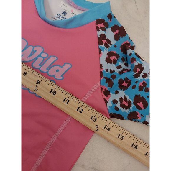 New Juice Box Girl's Rash Guard Swim Tee Sz M 8/10 - Picture 6 of 7